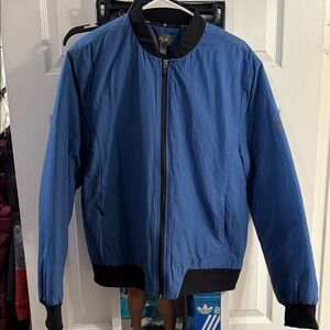 Men's Classic Blue Bomber Jacket